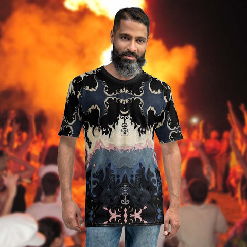 A very cool men's t-shirt with a Celtic vibe by Sushila Oliphant for Apparel for the spirit.