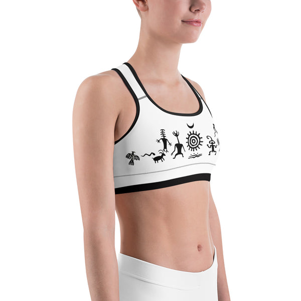Native American yoga sports bra by Sushila Oliphant