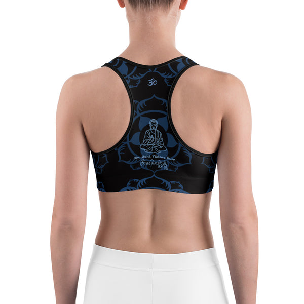 Buddha yoga sports bra by Sushila Oliphant for Apparel for the Spirit.
