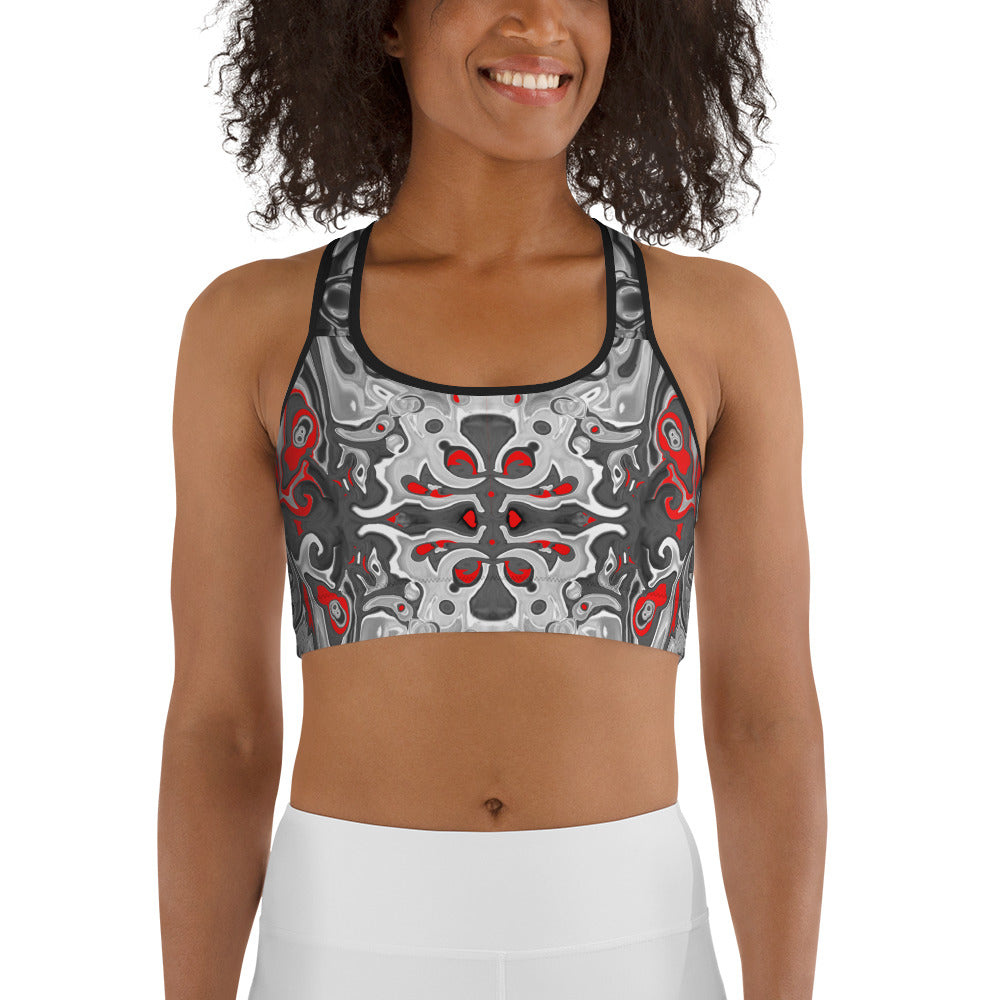 This sports bra is great for your yoga classes, exercises, workouts at the gym by designer Sushila Oliphant.