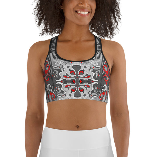 This sports bra is great for your yoga classes, exercises, workouts at the gym by designer Sushila Oliphant.