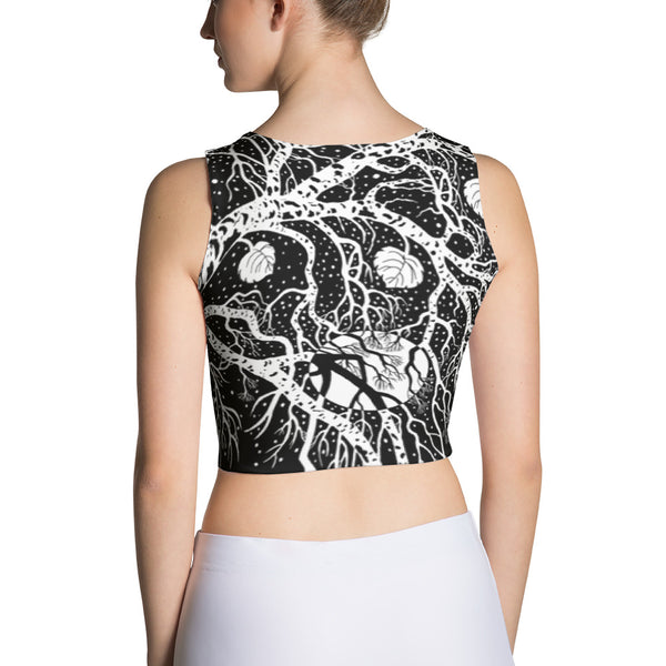 Native American yoga crop top by Sushila Oliphant