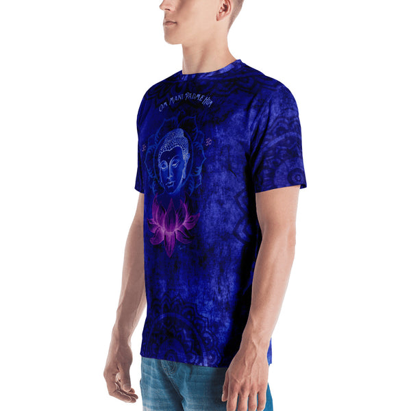 Buddha men's yoga t-shirt by Sushila Oliphant for Apparel for the Spirit
