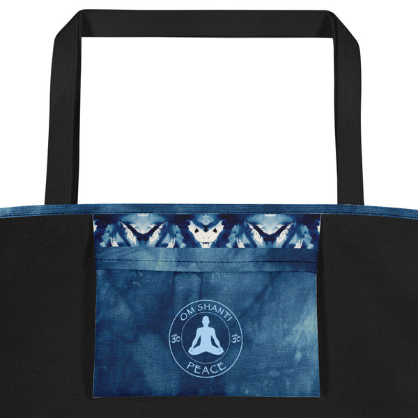 Blue Buddha Yoga Beach Bag
