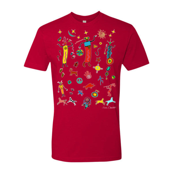 men's Native American themed t-shirt by Sushila Oliphant