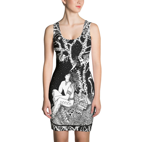 Native American themed dress by Sushila Oliphant