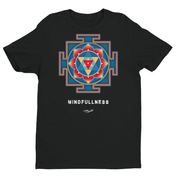Yantra of Ganesha men's yoga t-shirt by Sushila Oliphant