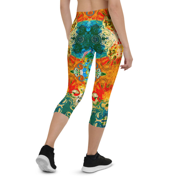Capris leggings wear to workouts at the gym, yoga classes designer Sushila Oliphant.