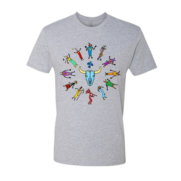 men's Native American themed t-shirt by Sushila Oliphant