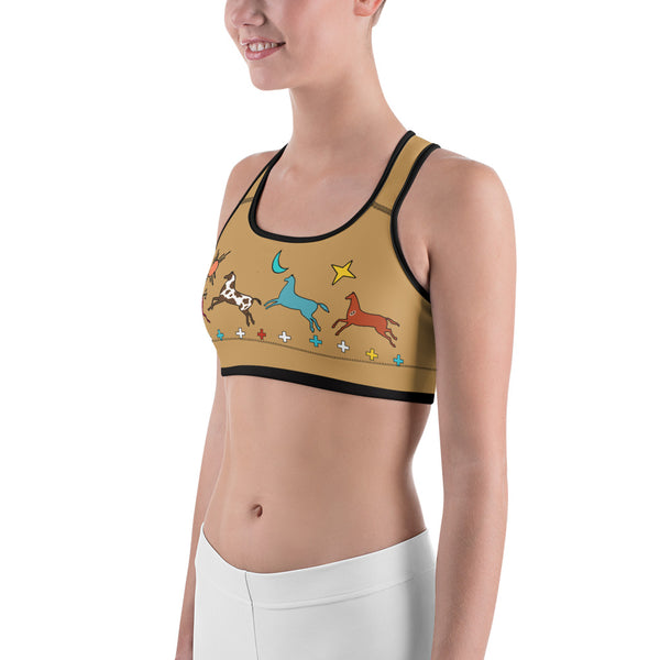 Native American yoga sports bra by Sushila Oliphant