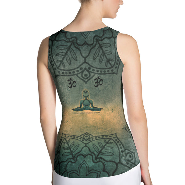 Buddha yoga tank top by Sushila Oliphant