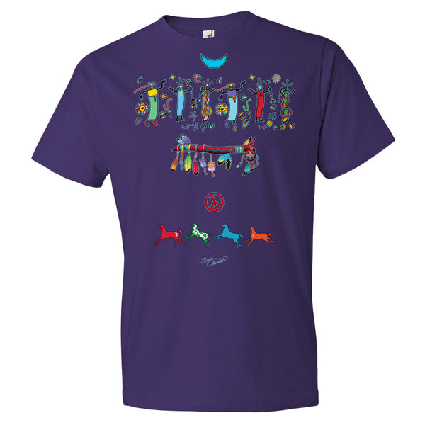Medicine Wand Native Amemrican themed yoga t-shirt by Sushila Oliphant, apparel for the spirit