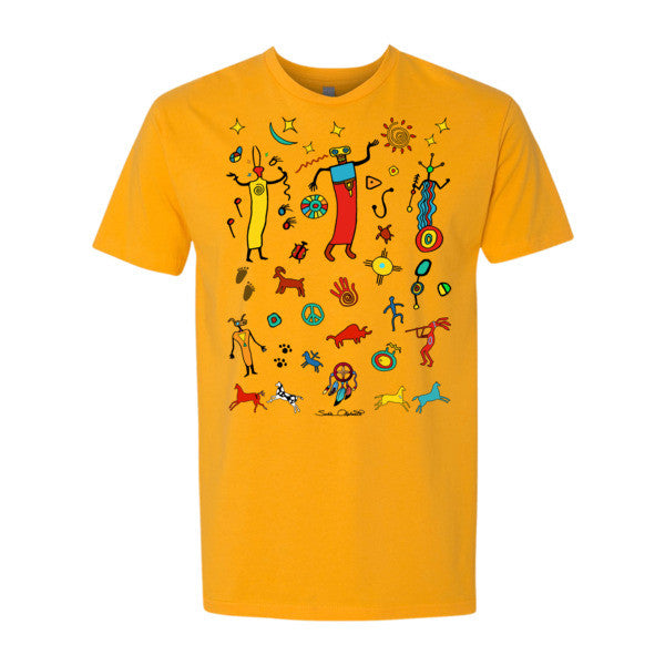 men's Native American themed t-shirt by Sushila Oliphant