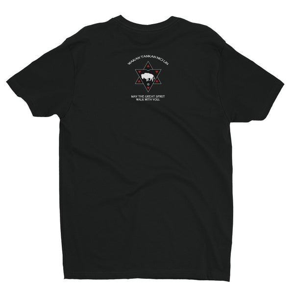 men's Native American White Buffalo t-shirt by Sushila Oliphant.