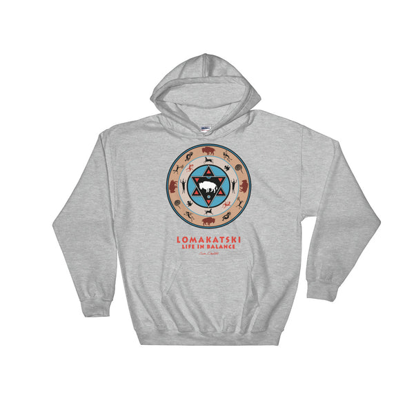 White Buffalo Medicine Wheel Hoodie