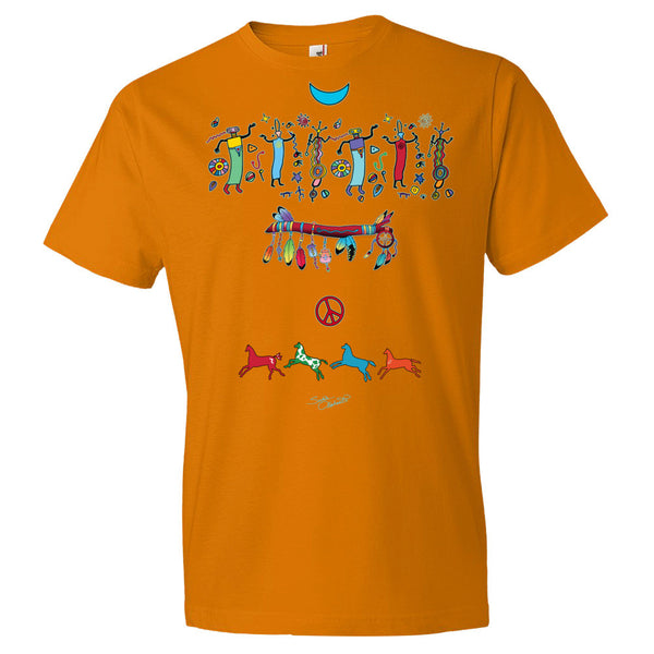 Medicine Wand Native Amemrican themed yoga t-shirt by Sushila Oliphant, apparel for the spirit