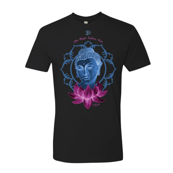 Buddha men's yoga t-shirt by Sushila Oliphant
