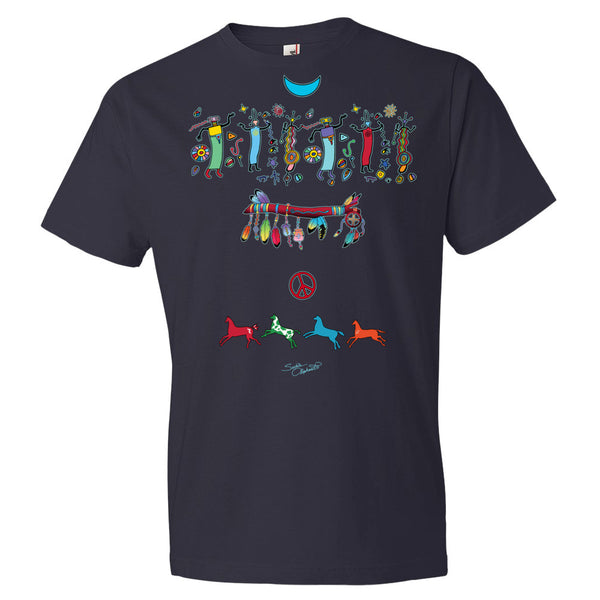 Medicine Wand Native Amemrican themed yoga t-shirt by Sushila Oliphant, apparel for the spirit