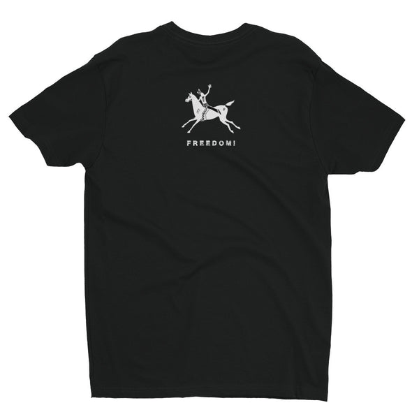 men's Native American themed t-shirt by Sushila Oliphant