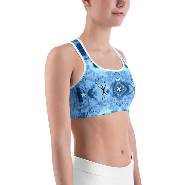 Native American yoga sports bra by Sushila Oliphant