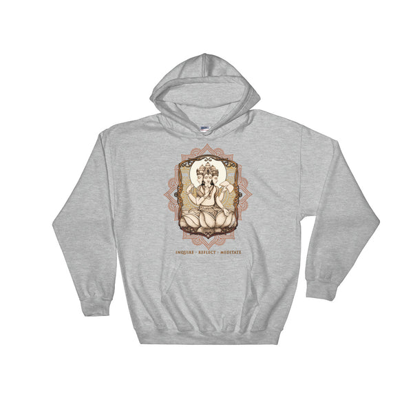 Brahman Hoodie (white & gray)