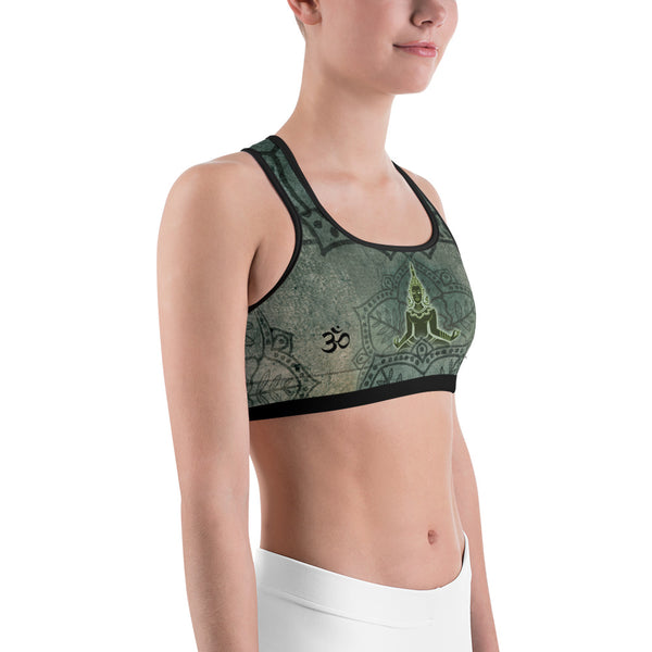 Buddha yoga sports bra by Sushila Oliphant