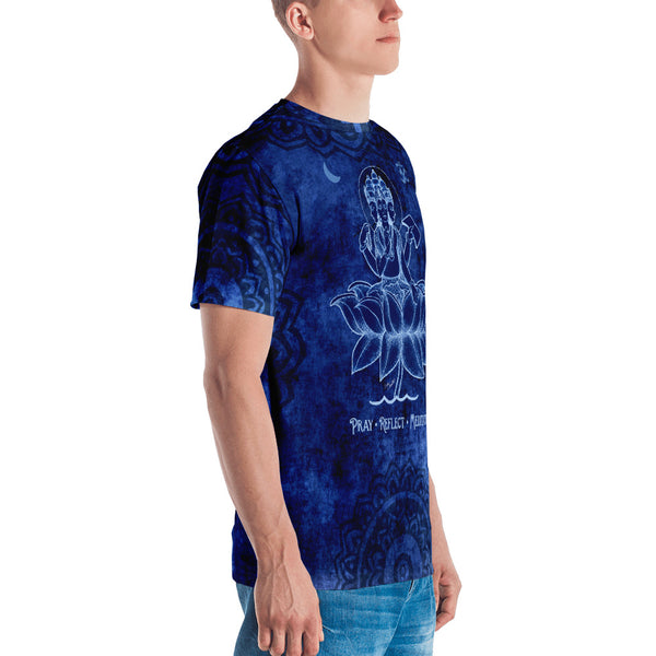 men's spiritual t-shirt with Hindu God Brahman by Sushila Oliphant, Apparel for the Spirit