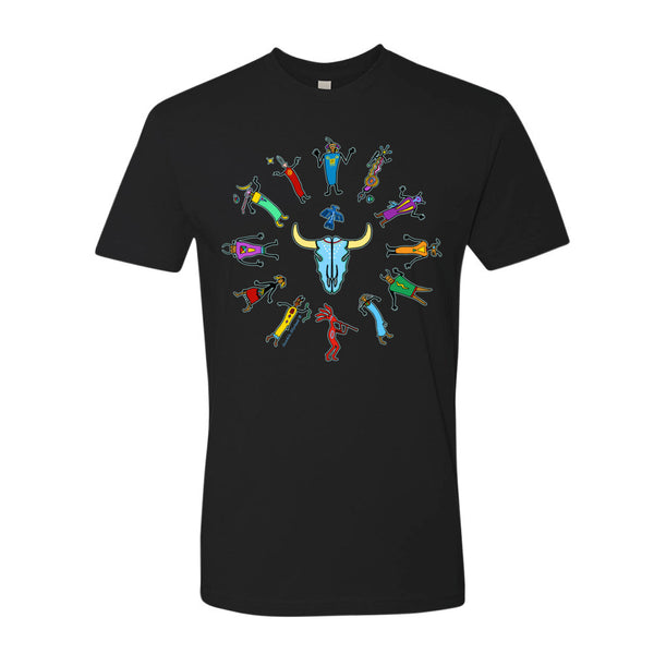 men's Native American themed t-shirt by Sushila Oliphant