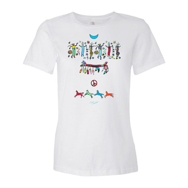 Medicine Wand Native Amemrican themed yoga t-shirt by Sushila Oliphant, apparel for the spirit