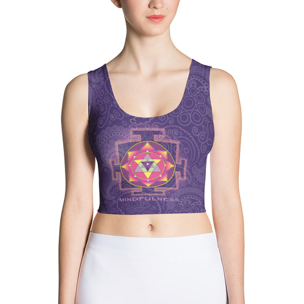 Yantra of Sri Ganesha - Yoga Sublimation Crop Top