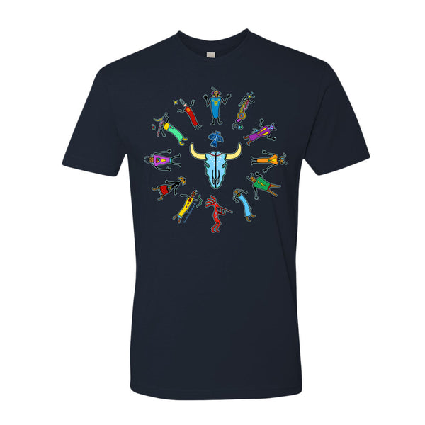 men's Native American themed t-shirt by Sushila Oliphant