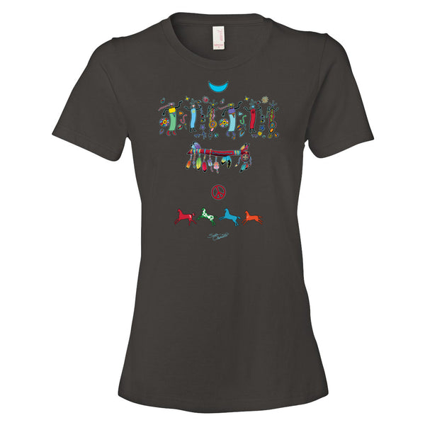 Medicine Wand Native Amemrican themed yoga t-shirt by Sushila Oliphant, apparel for the spirit