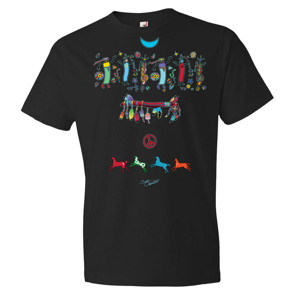 Medicine Wand Native Amemrican themed yoga t-shirt by Sushila Oliphant, apparel for the spirit