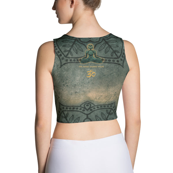 Buddha yoga crop top by Sushila Oliphant