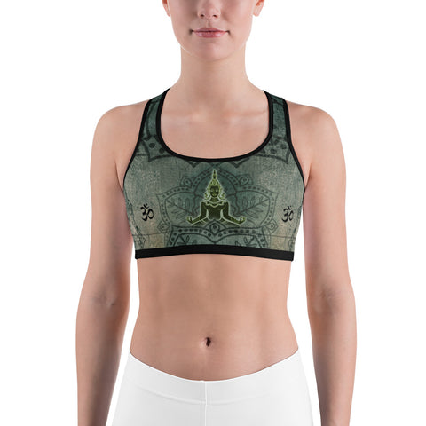Buddha yoga sports bra by Sushila Oliphant