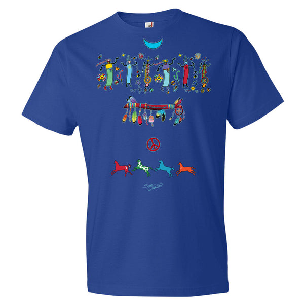 Medicine Wand Native Amemrican themed yoga t-shirt by Sushila Oliphant, apparel for the spirit