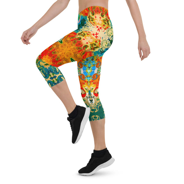 Capris leggings wear to workouts at the gym, yoga classes designer Sushila Oliphant.