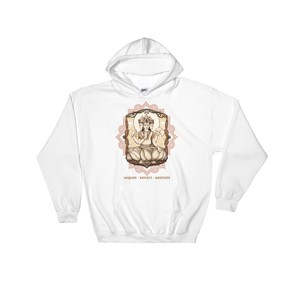 Brahman Hoodie (white & gray)
