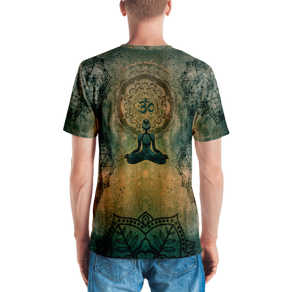 Buddha men's yoga t-shirt by Sushila Oliphant for Apparel for the Spirit