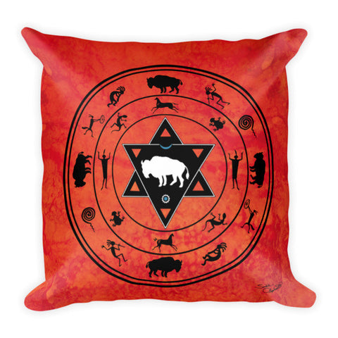 White Buffalo meditation pillow by Sushila Oliphant