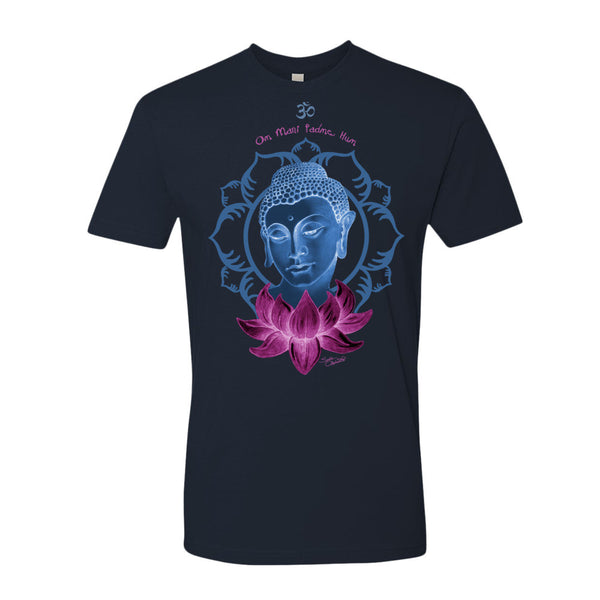 Buddha men's yoga t-shirt by Sushila Oliphant