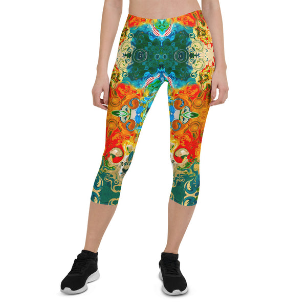 Capris leggings wear to workouts at the gym, yoga classes designer Sushila Oliphant.