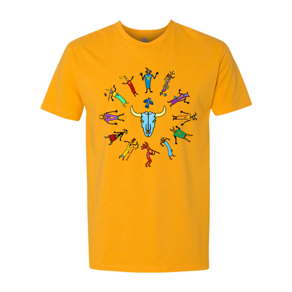 men's Native American themed t-shirt by Sushila Oliphant