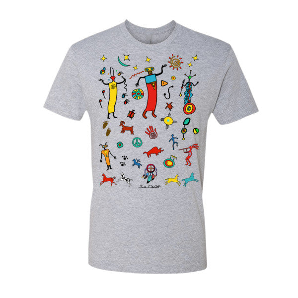 men's Native American themed t-shirt by Sushila Oliphant