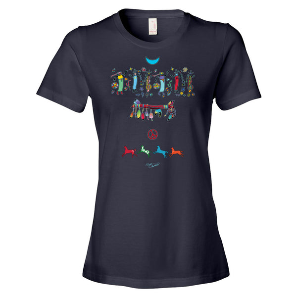 Medicine Wand Native Amemrican themed yoga t-shirt by Sushila Oliphant, apparel for the spirit