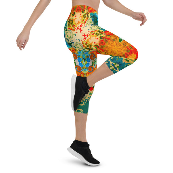 Capris leggings wear to workouts at the gym, yoga classes designer Sushila Oliphant.