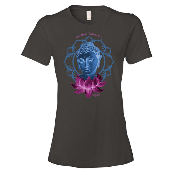 Buddha meditating t-shirt great for yoga by Sushila Oliphant for Apparel for the Spirit