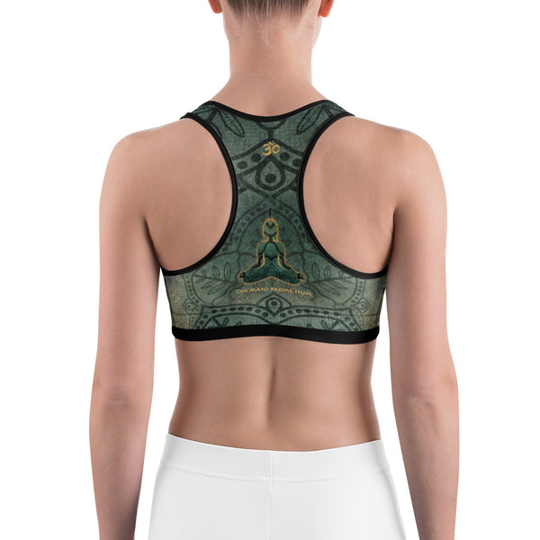 Buddha yoga sports bra by Sushila Oliphant
