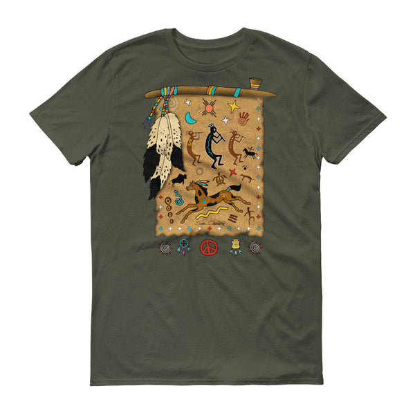 Native American tribal and spiritual t-shirt by Sushila Oliphant