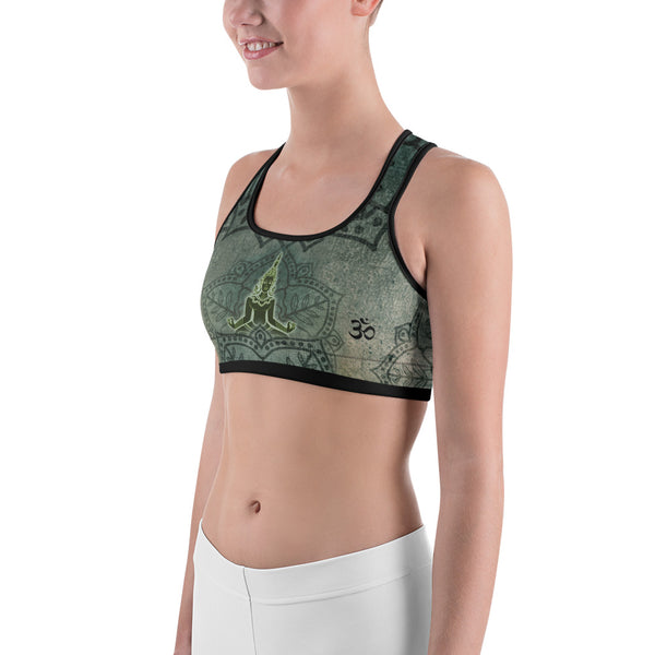 Buddha yoga sports bra by Sushila Oliphant